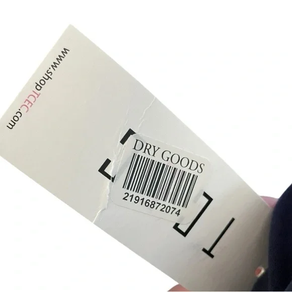 TCEC Ruffle Sleeve Navy women’s Mini T-shirt Dress size Large casual stretch new - Picture 8 of 8